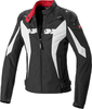 Spidi Sport Warrior Tex Women Motorcycle Textil jacka Svart Vit 2XL