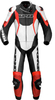 Spidi Sport Warrior Touring Two Piece Motorcykel läder kostym Svart Röd 46