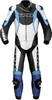 Spidi Sport Warrior Touring Two Piece Motorcykel läder kostym Svart Vit Blå 56