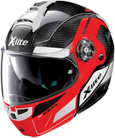 X-lite X-1004 Ultra Carbon Charismatic N-Com Hjälm Svart Röd XL