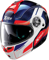 X-lite X-1004 Ultra Carbon Charismatic N-Com Hjälm Vit Blå 2XS