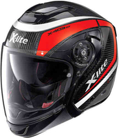 X-Lite X-403 GT Ultra Cabon Meridian N-Com Hjälm Svart Vit Röd L