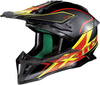 X-Lite X-502 Blackflip Motocross hjälm Svart Röd Gul L