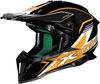 X-Lite X-502 Blackflip Motocross hjälm Svart Vit Orange L