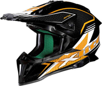 X-Lite X-502 Blackflip Motocross hjälm Svart Vit Orange M