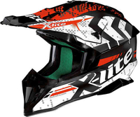 X-Lite X-502 Nac Nac Motocross hjälm Svart Vit Röd S