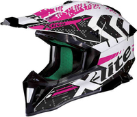 X-Lite X-502 Nac Nac Motocross hjälm Vit Mörklila L