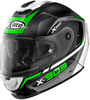 X-lite X-903 Ultra Carbon Cavalcade N-Com Hjälm,  svart-vit-grön,  storlek S