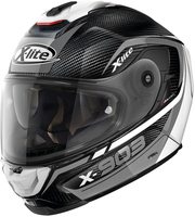 X-lite X-903 Ultra Carbon Cavalcade N-Com Hjälm,  svart-vit-silver,  storlek XS