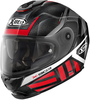 X-Lite X-903 Ultra Carbon Cheyenne N-Com Hjälm,  svart-vit-röd,  storlek L