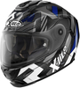 X-Lite X-903 Ultra Carbon Creek N-Com Hjälm,  svart-vit-blå,  storlek S