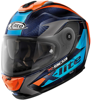 X-Lite X-903 Ultra-Carbon Nobiles N-Com Hjälm,  blå-orange,  storlek XS