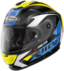 X-Lite X-903 Ultra-Carbon Nobiles N-Com Hjälm,  gul-blå,  storlek XS