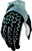 100 Percent Airmatic S21,  gloves,  color: Black/Light Blue,  size: L