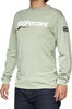 100 Percent Bilto,  sweatshirt,  color: Light Green/White,  size: L