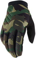 100 Percent Brisker Camo,  gloves,  color: Black/Green/Brown,  size: XL