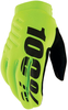 100 Percent Brisker,  gloves,  color: Neon-Yellow/Black,  size: XL