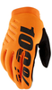 100 Percent Brisker,  gloves,  color: Orange/Black,  size: XL
