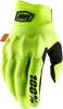 100 Percent Cognito,  gloves,  color: Neon-Yellow/Black,  size: L