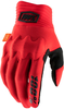 100 Percent Cognito,  gloves,  color: Red/Black,  size: XL