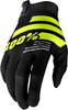 100 Percent Itrack S20,  gloves,  color: Black/Neon-Yellow,  size: S