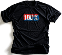100 Percent Old School,  t-shirt,  color: Black/White/Blue/Red,  size: XXL
