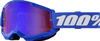 100 Percent Strata 2 Blue,  goggles mirrored