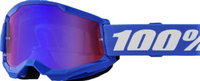 100 Percent Strata 2 Blue,  goggles mirrored