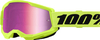 100 Percent Strata 2 Neon Yellow,  goggles mirrored