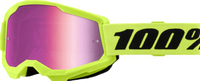 100 Percent Strata 2 Neon Yellow,  goggles mirrored