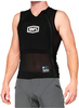 100 Percent Tarka,  protector vest,  color: Black/Grey,  size: L