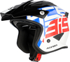 Acerbis Aria Graphic,  open face helmet,  color: White/Blue/Red,  size: L