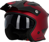 Acerbis Aria Metallic,  open face helmet,  color: Matt-Red,  size: L