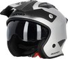 Acerbis Aria Metallic,  open face helmet,  color: Matt-Silver,  size: L