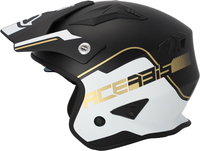 Acerbis Aria,  open face helmet,  color: Matt White/Black/Gold,  size: XS