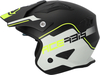 Acerbis Aria S23,  jet helmet,  color: Matt Black/Light Grey/Neon-Yellow,  size: XL