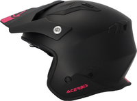 Acerbis Aria S23,  jet helmet,  color: Matt Black/Pink,  size: S