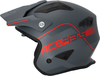 Acerbis Aria S23,  jet helmet,  color: Matt Dark Grey/Red,  size: L