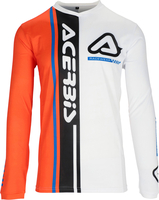 Acerbis J-Track Connection,  jersey,  color: White/Orange/Black,  size: 3XL