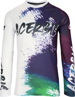 Acerbis J-Windy Brush,  jersey,  color: White/Purple/Green,  size: XXL