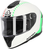 Acerbis Krapon,  full face helmet,  color: White/Black/Neon-Green,  size: XL