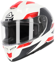 Acerbis Krapon,  full face helmet,  color: White/Red/Black,  size: XL