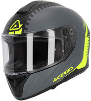 Acerbis Krapon,  integral helmet,  color: Grey/Neon-Yellow/Black,  size: 3XL