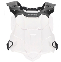 Acerbis Linear,  chest protector,  color: White/Black,  size: One Size