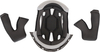 Acerbis Linear,  lining/cheek pads,  color: Black/White,  size: L