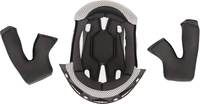 Acerbis Linear,  lining/cheek pads,  color: Black/White,  size: L