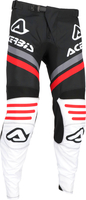 Acerbis Linear Lugo,  textile pants,  color: Black/White/Red/Grey,  size: 30