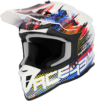 Acerbis Linear,  motocross helmet,  color: White/Blue/Red,  size: M