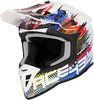 Acerbis Linear,  motocross helmet,  color: White/Blue/Red,  size: XL