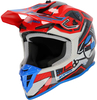 Acerbis Linear S24,  motocross helmet,  color: Red/Blue/Grey,  size: L